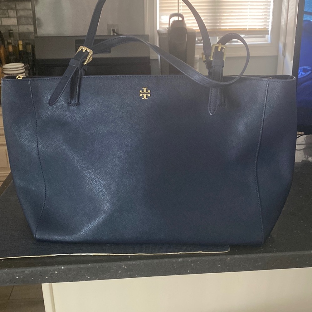 Tory Burch navy tote